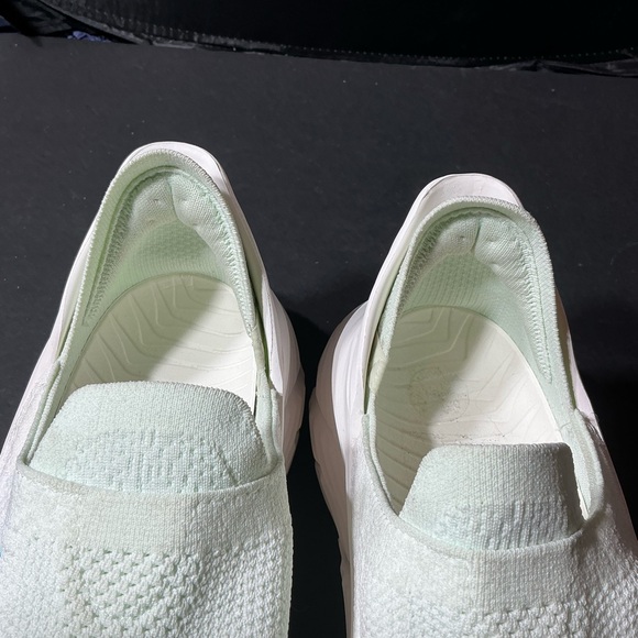 Hoka white slide athletic shoe